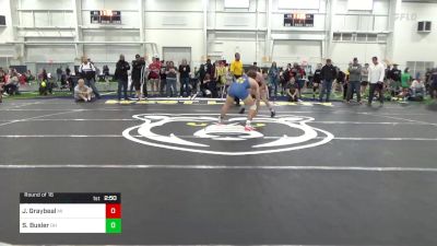 E-153 lbs Round Of 16 - Josh Graybeal, MI vs Stone Busler, OH