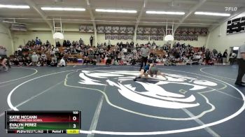 100 lbs Quarterfinal - Katie McCann, Campo Verde High School vs Evalyn Perez, Snowflake