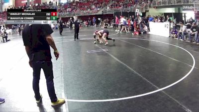 95 lbs Cons. Round 3 - MaKaylin Combs, Fremont Wrestling Club vs Kinzley Michalak, CWO
