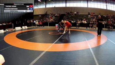 79kg Semifinal - Patrik Leder, Burnaby Mountain Wrestling Club vs Chance Mutuku, Brock WC