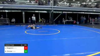 94 lbs Quarterfinal - James Baggiano, Barn Brothers vs Brennan Zimmer, Candor Elementary School