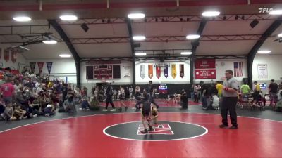 36 lbs Cons. Semi - Easton Phillips, Camp Point Central vs Jaxon Hummel, New London Tigers