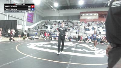 72 kg 5th Place Match - Hailey Sutton, Argo Wrestling Club vs Kiley Dillow, Chanute Wrestling Club