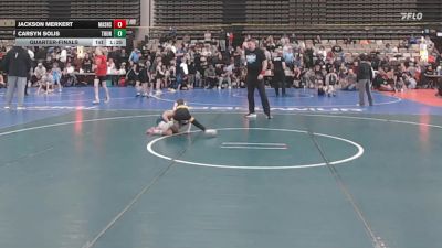49 lbs Quarterfinal - Jackson Merkert, Mat Assassins - ESE vs Carsyn Solis, Thunderstruck - ESE