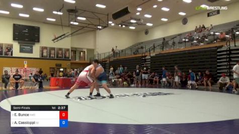 130 kg Semifinal - Ethan Bunce, Knights Wrestling Club vs Anthony Cassioppi, ISI