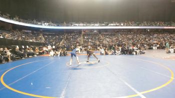3A 106 lbs Cons. Semi - Christopher Thomas, Lincolnton High School vs Colton McBride, McMichael