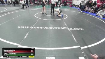 110 lbs Quarterfinal - Jaelle Cortez, Gilroy vs Sierra Smith, Adrian C Wilcox