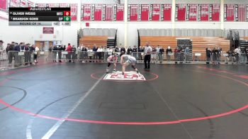 126 lbs Round Of 16 - Oliver Weiss, Newton South vs Braedon Goes, Saint John's Prep