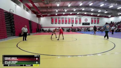 197 lbs Semifinal - Cesar Ubico, Utah Tech University vs Dylan Henry, Palomar College