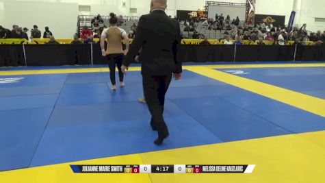 Melissa Deline Kauzlaric vs Julianne Marie Smith 2024 World IBJJF Jiu-Jitsu No-Gi Championship