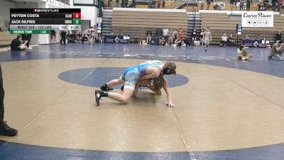 133 lbs Consi Of 16 #2 - Peyton Costa, Clarion vs Jack Silfies, Unrostered