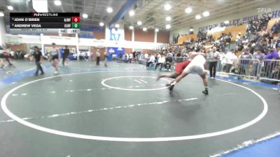 215 lbs Cons. Semi - John O`Brien, Alemany vs Andrew Vega, Colony