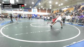 215 lbs Cons. Semi - John O`Brien, Alemany vs Andrew Vega, Colony
