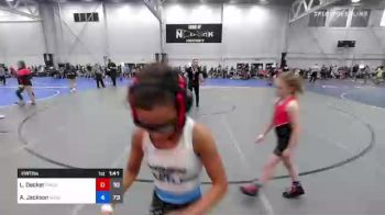 61 lbs Quarterfinal - Kennedy Hogan, Charlies Angels Black vs Madison Healey, WOW North