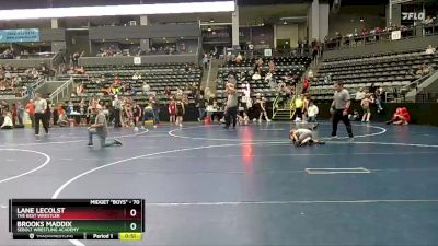 70 lbs Cons. Round 5 - Brooks Maddix, Sebolt Wrestling Academy vs Lane Lecolst, The Best Wrestler