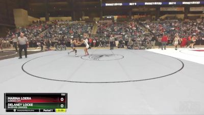 110 lbs Cons. Semi - Delaney Locke, Basehor-Linwood vs Marina Loera, Garden City