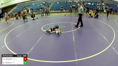 14U Girls - 105 lbs 5th Place Match - Bree Schmidt, Aviators Wrestling vs Guilianna Latshaw, Buffalo Valley Wrestling Club