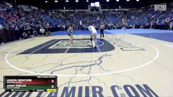 5A - 120 lbs 3rd Place Match - Jaxson Newcomb, Andover Central vs Aiden Shields, Valley Center