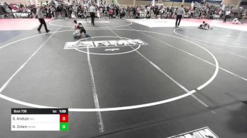 74 lbs Quarterfinal - Santino Andujo, Valiant College Prep vs Rylan Zinkin, DeWayne Zinkin