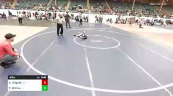 49 lbs Semifinal - Elliana Delgado, Fort Lupton vs Steven Molina, El Paso Enforcers
