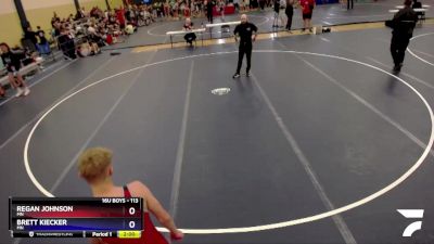 113 lbs Cons. Round 2 - Regan Johnson, MN vs Brett Kiecker, MN