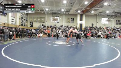 285 lbs Consolation - Roberto Melendez, South Hadley vs Dylan Mathews, Lynnfield/N.Reading