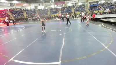 69 lbs Consi Of 8 #2 - Jace Kop, Southwest Hammers vs Brody Olson, Badlands Elite