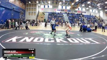 132 Blue Quarterfinal - Nathaniel Williams, South Dade vs Giovan Alves, University (Orange City)