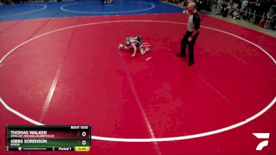 60 lbs Champ. Round 1 - Gibbs Sorenson, Byron vs Thomas Walker, STMA (St. Michael/Albertville)