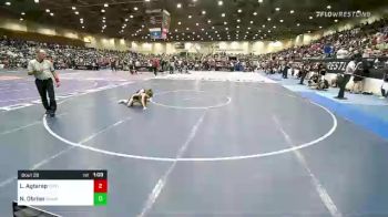 64 lbs Round Of 32 - Leonidas Agtarap, Central Catholic vs Nox Obrien, Wasatch Wrestling Club