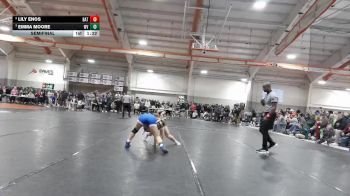 100 lbs Semifinal - Emma Moore, Walton-Verona vs Lily Enos, Batavia