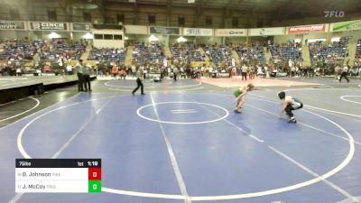 75 lbs Round Of 32 - Brayden Johnson, Pikes Peak Warriors vs Jc McCoy, Fruita