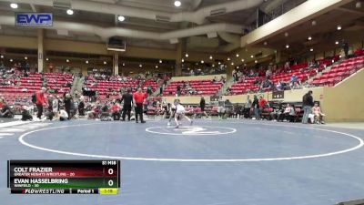 96 lbs Cons. Round 4 - Colt Frazier, Greater Heights Wrestling vs Evan Hasselbring, Winfield