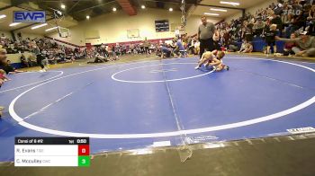 43 lbs Consi Of 8 #2 - Rafe Evans, Tiger Trained Wrestling vs Carter Mcculley, Claremore Wrestling Club