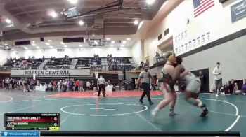 285 lbs Cons. Round 3 - Trevi Hillman-Conley, Indiana vs Justin Brown, Indiana