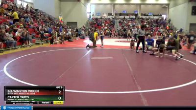 55 lbs Champ. Round 2 - Bo-Winston Woods, River Rats Wrestling Club vs Carter Yates, Ironclad Wrestling Club