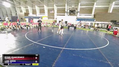 165 lbs Round 3 (8 Team) - Ryder Zdanczewicz, Wisconsin vs Luke Kerns, Kansas