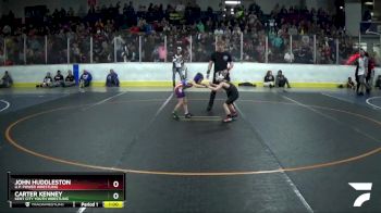 46 lbs Cons. Round 3 - Carter Kenney, Kent City Youth Wrestling vs John Huddleston, U.P. Power Wrestling