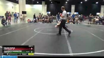 126 lbs Round 1 (8 Team) - Maverick Rainwater, Team Clay vs Talon Maple, Funky Monkey