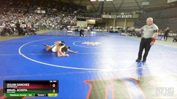 2A 144 lbs 1st Place Match - Julian Sanchez, Grandview vs Israel Acosta, Pullman