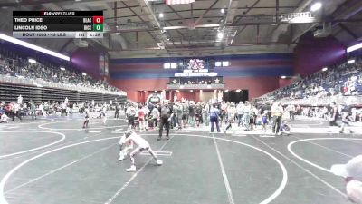 49 lbs Rr Rnd 1 - Theo Price, Black Fox Wrestling Academy vs Lincoln Idso, Dickinson WC