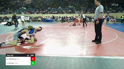 94 lbs Round Of 32 - Ka`imikai Williams, Moore vs Jacob Kinzer, Husky Wrestling Club