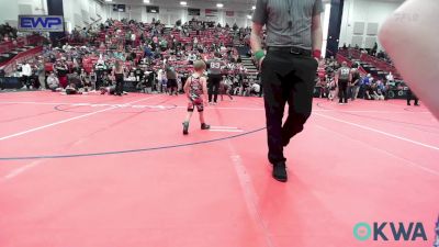 43 lbs Consi Of 4 - Kolter Short, Newkirk Takedown Club vs Jace Bechtel, Skiatook Youth Wrestling