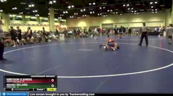 106 lbs Round 2 (16 Team) - Greyson Clemens, Ohio Titan Gold vs Keanu Dillard, MAWA Red