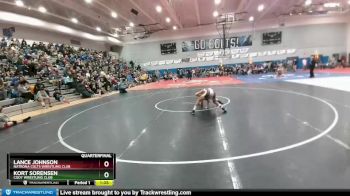 110 lbs Quarterfinal - Kort Sorensen, Cody Wrestling Club vs Lance Johnson, Natrona Colts Wrestling Club