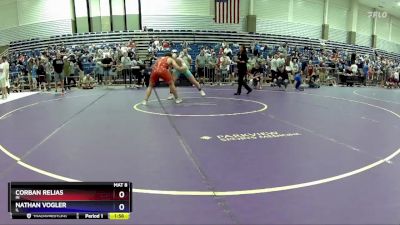 187 lbs Semifinal - Corban Relias, IN vs Nathan Vogler, IL