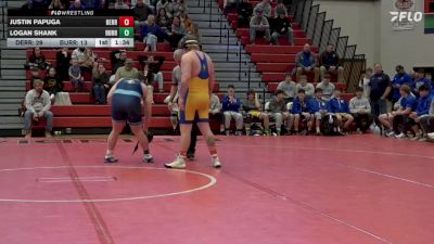 285 lbs Final - Justin Papuga, Derry vs Logan Shank, Burrell