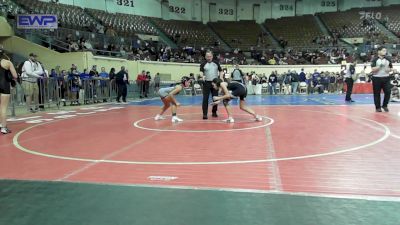 96 lbs Round Of 16 - Kaylee Thomas, Duncan Lady Demons vs Valerie Sanchez, Edmond North