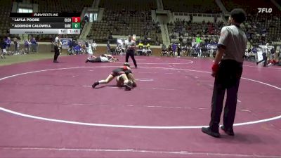 1-5A 120 Semifinal - Layla Poore, Cleburne County vs Addison Caldwell, Dadeville High School