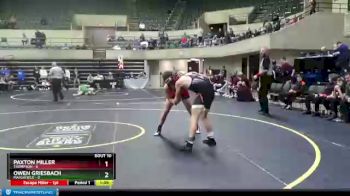 152 lbs Finals (8 Team) - Paxton Miller, Thompson vs Owen Griesbach, Marshfield